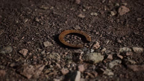 one-old-rusty-metal-horseshoe